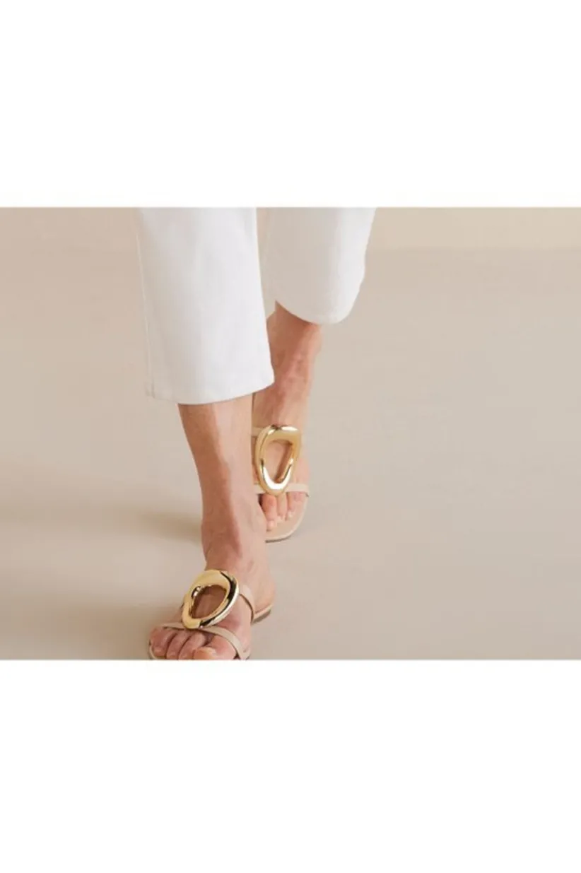 Soft Surroundings Cecelia Ny Mig Ring Slide Alabaster/Gold Store