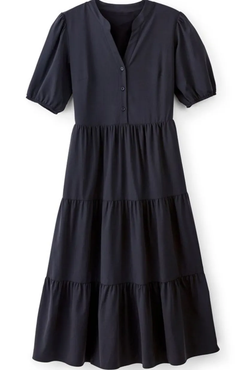 Soft Surroundings Claudia Midi Dress Black Fashion
