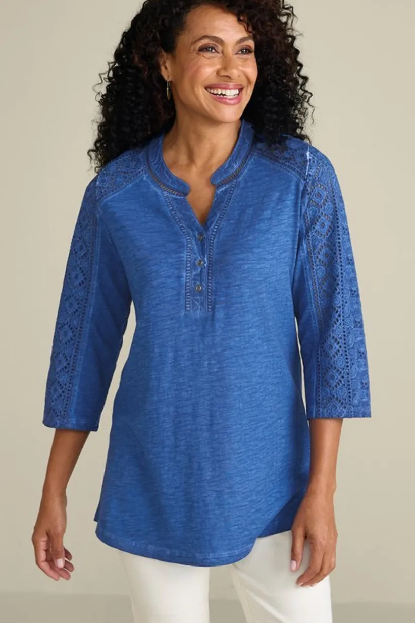 Soft Surroundings Draco Tunic CoastalBlue New