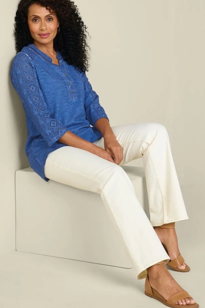 Soft Surroundings Draco Tunic CoastalBlue New