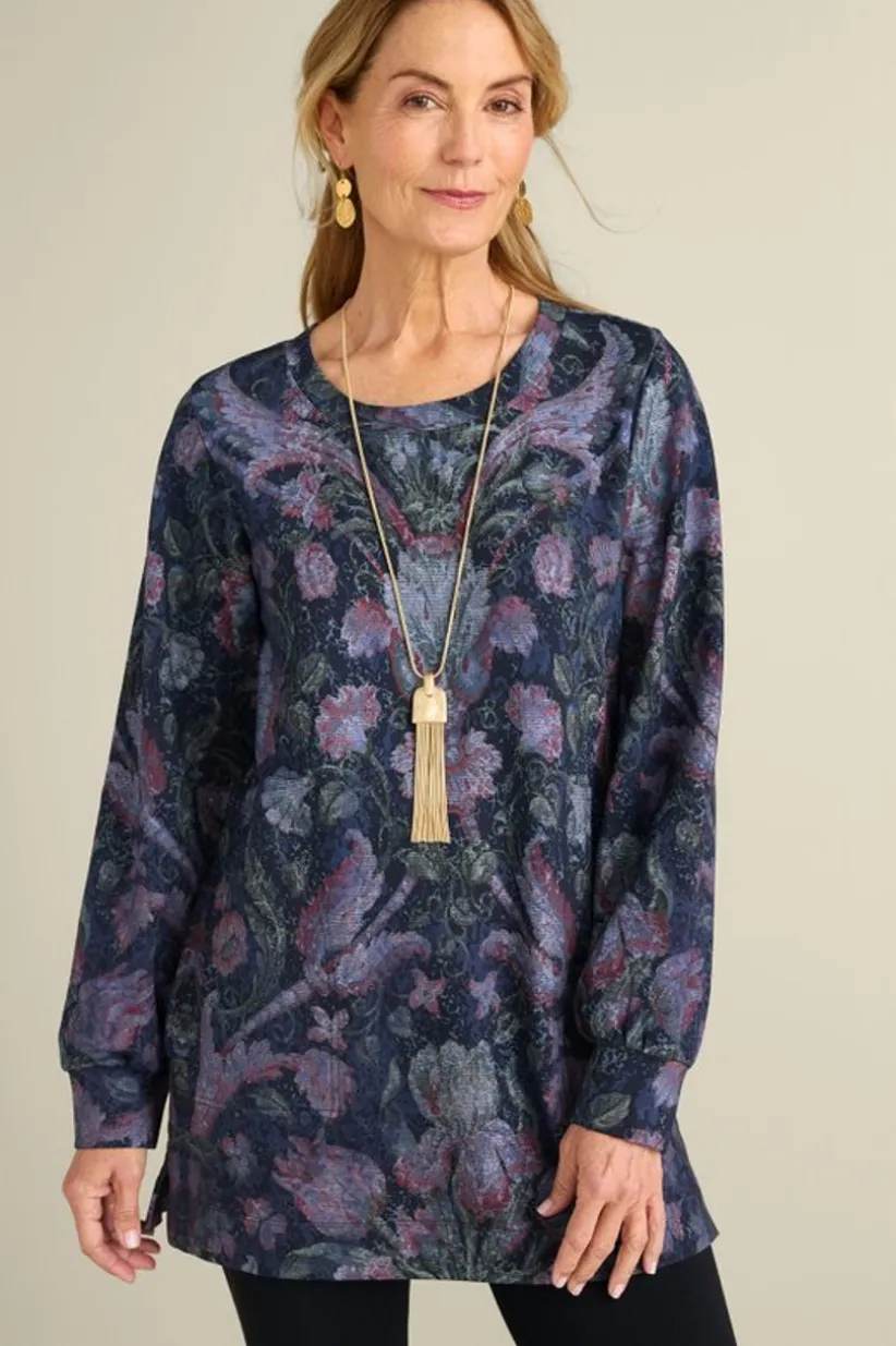 Soft Surroundings Edith French Terry Tunic New