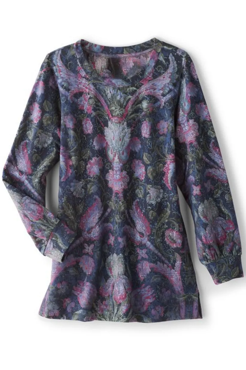 Soft Surroundings Edith French Terry Tunic New