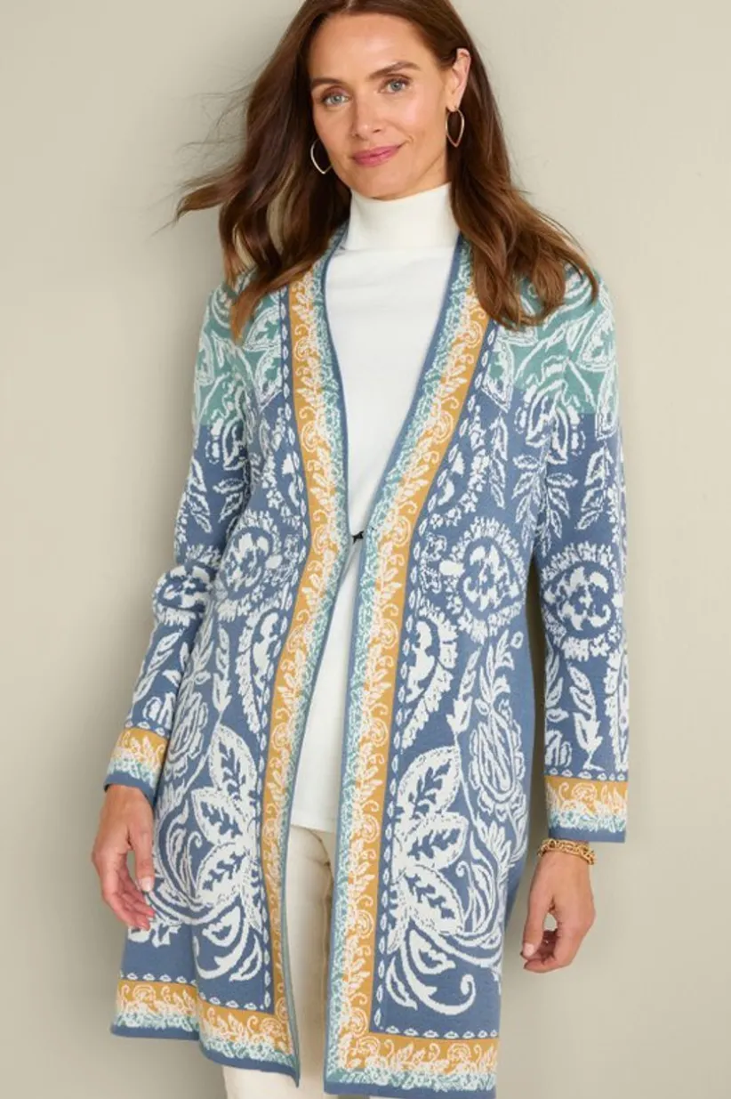 Soft Surroundings Ezer Jacquard Duster WeekendScarf Discount