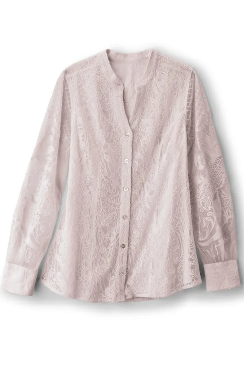 Soft Surroundings Fiori Top IvoryPearl Cheap