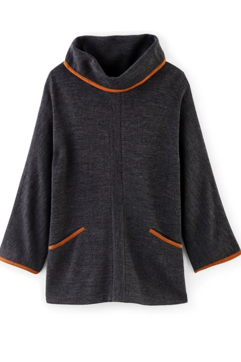 Soft Surroundings Hanna Convertible Tunic CharcoalHeather Sale
