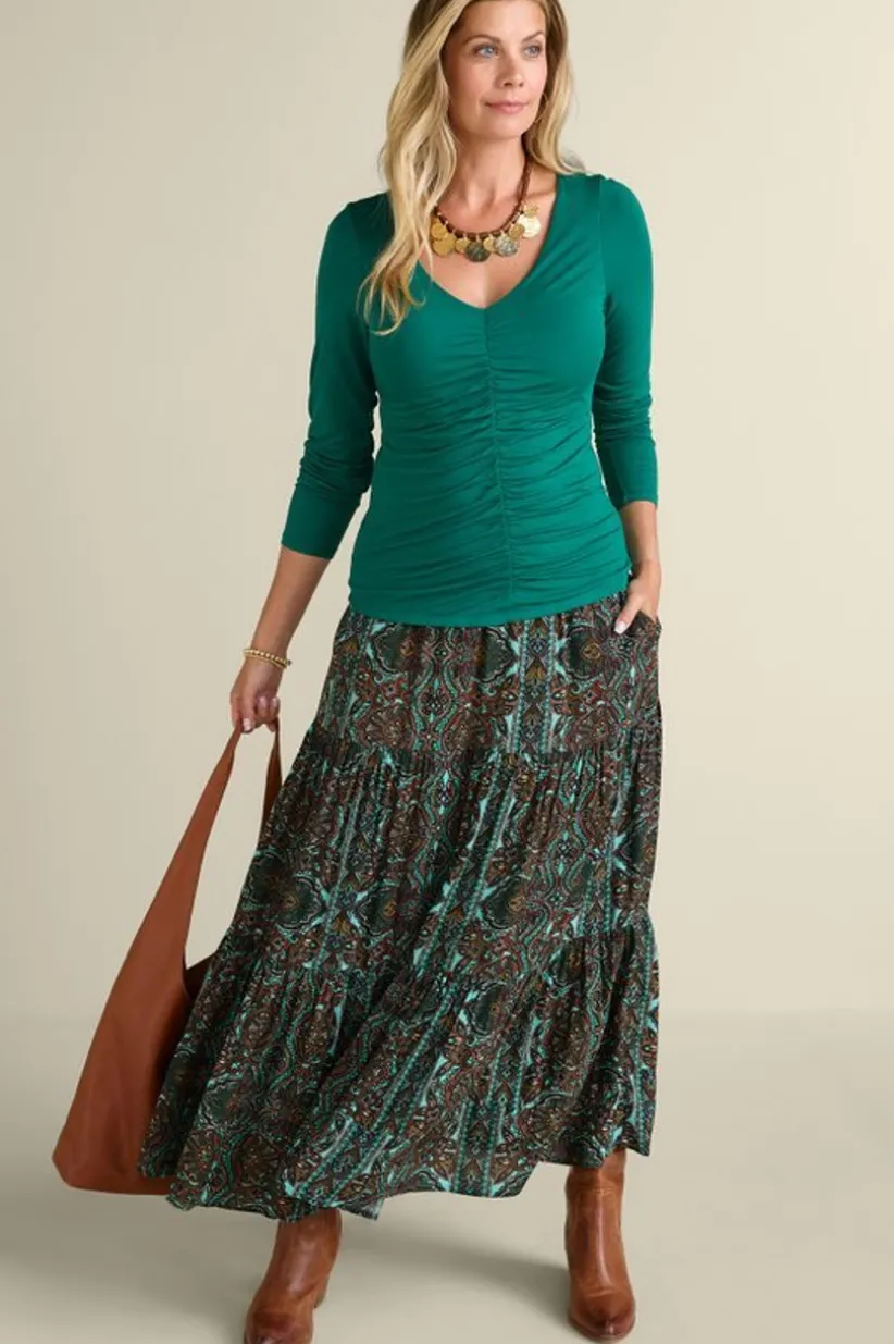 Soft Surroundings Kara Skirt HarvestScarf Sale