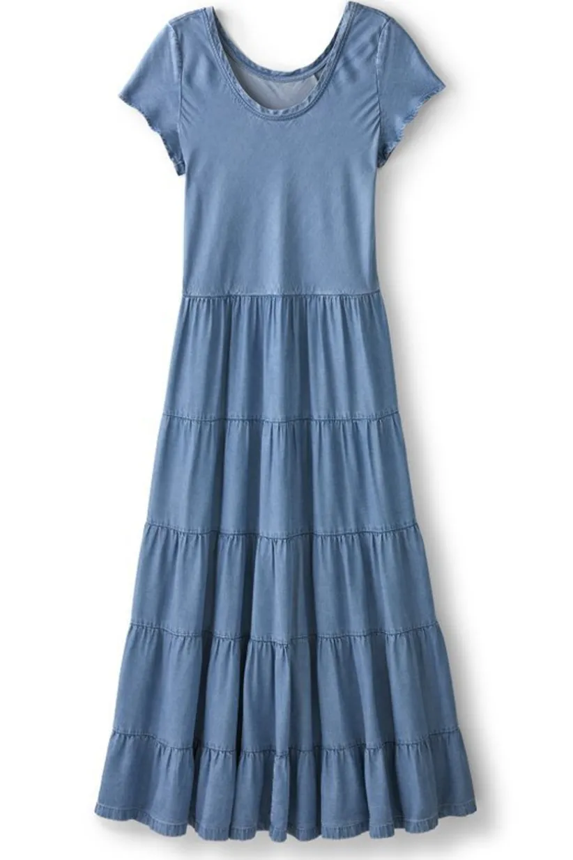 Soft Surroundings Kara Tencel™ Dress MediumIndigo Store