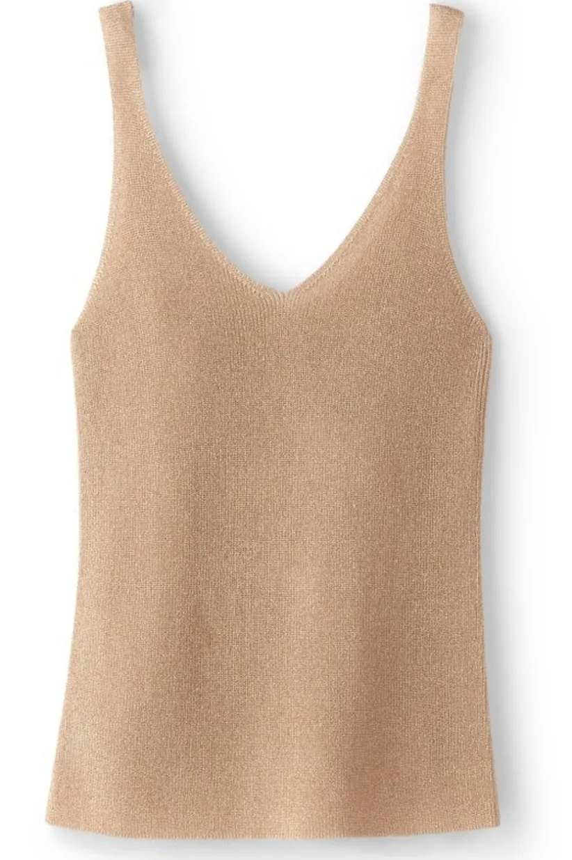 Soft Surroundings Lara Sweater Tank Gold Cheap