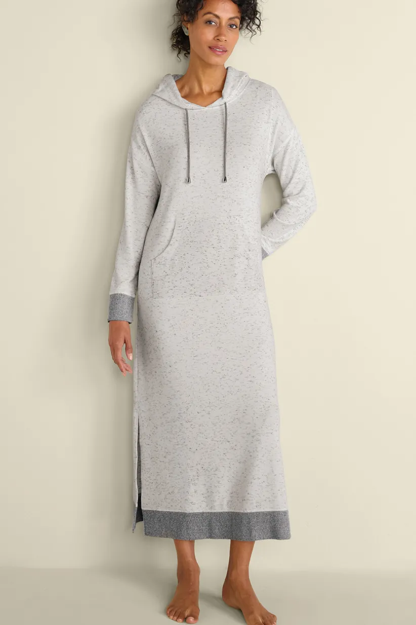 Soft Surroundings Lazy Day Lounge Dress White/Grey Best Sale