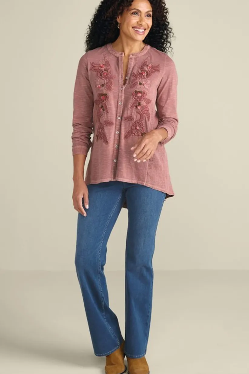 Soft Surroundings L'Enchant Top Rose Hot