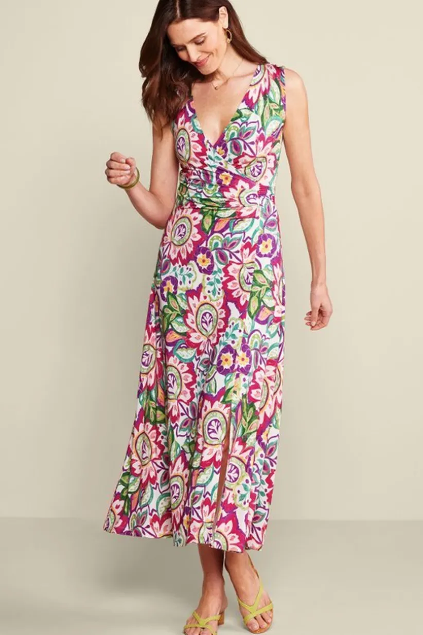 Soft Surroundings Malee Maxi Dress RioGarden Clearance
