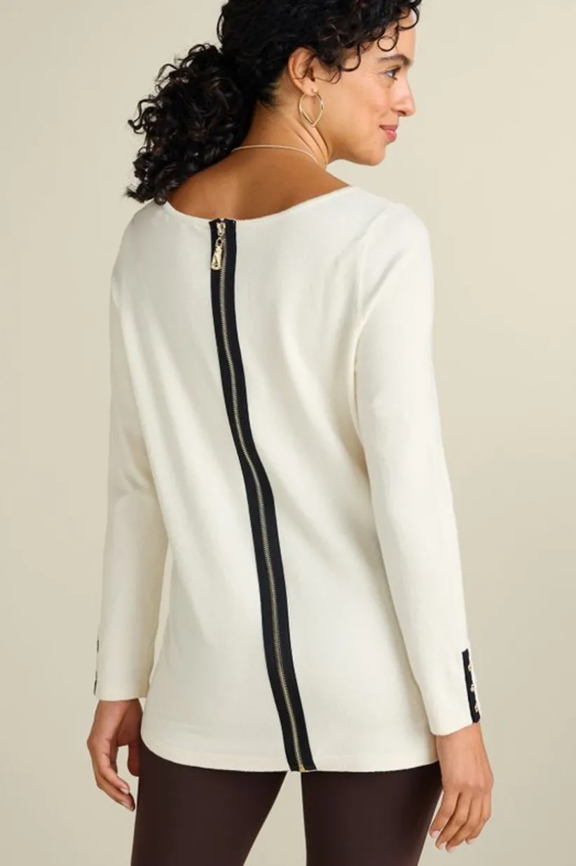 Soft Surroundings Margulies Tunic Sweater IvoryPearl Store