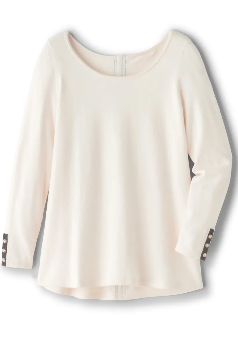 Soft Surroundings Margulies Tunic Sweater IvoryPearl Store