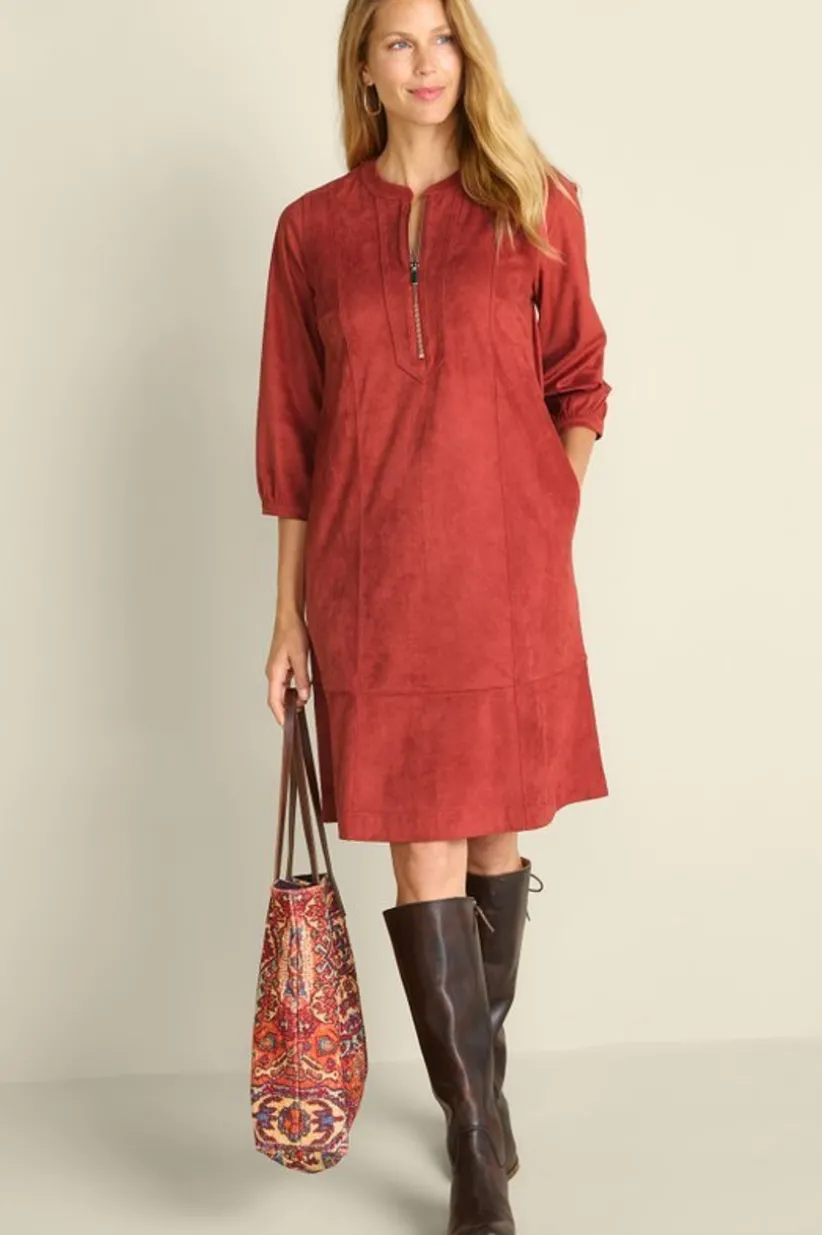 Soft Surroundings Martine Faux Suede Dress BossaNova Store