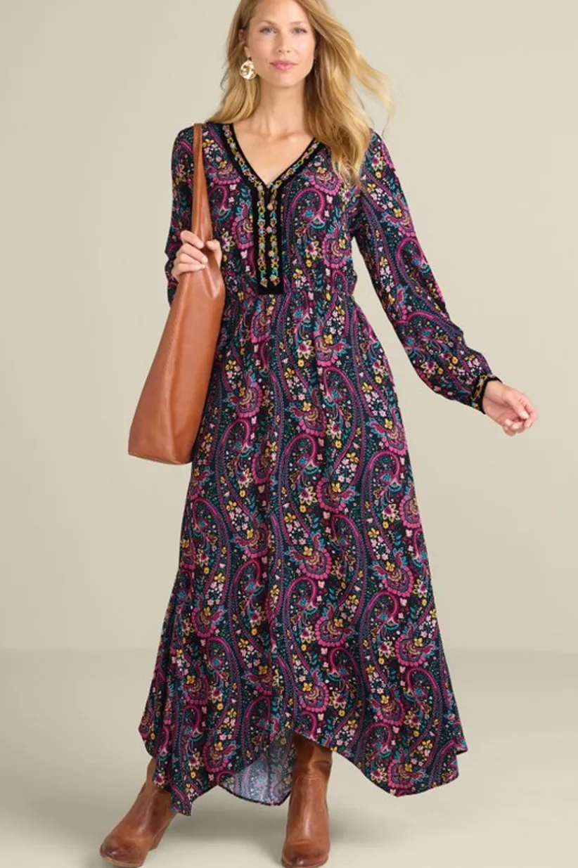 Soft Surroundings Meena Maxi Dress PaisleyGardenMulti Discount