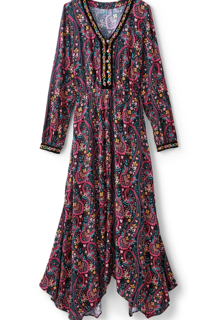 Soft Surroundings Meena Maxi Dress PaisleyGardenMulti Discount
