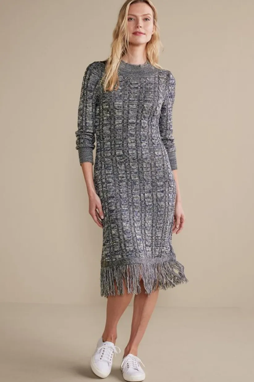 Soft Surroundings Neve Sweater Dress CharcoalGrey Sale