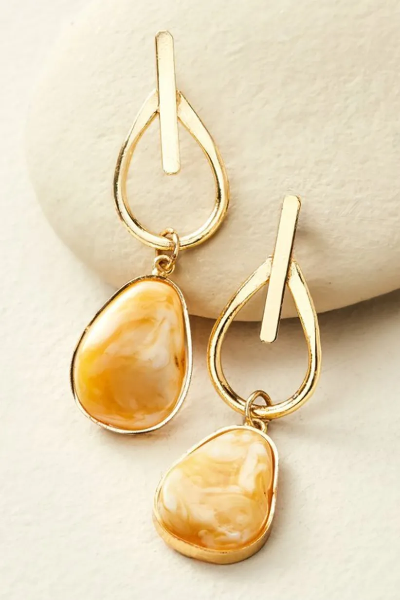 Soft Surroundings Ora Drop Earrings Goldenrod Best