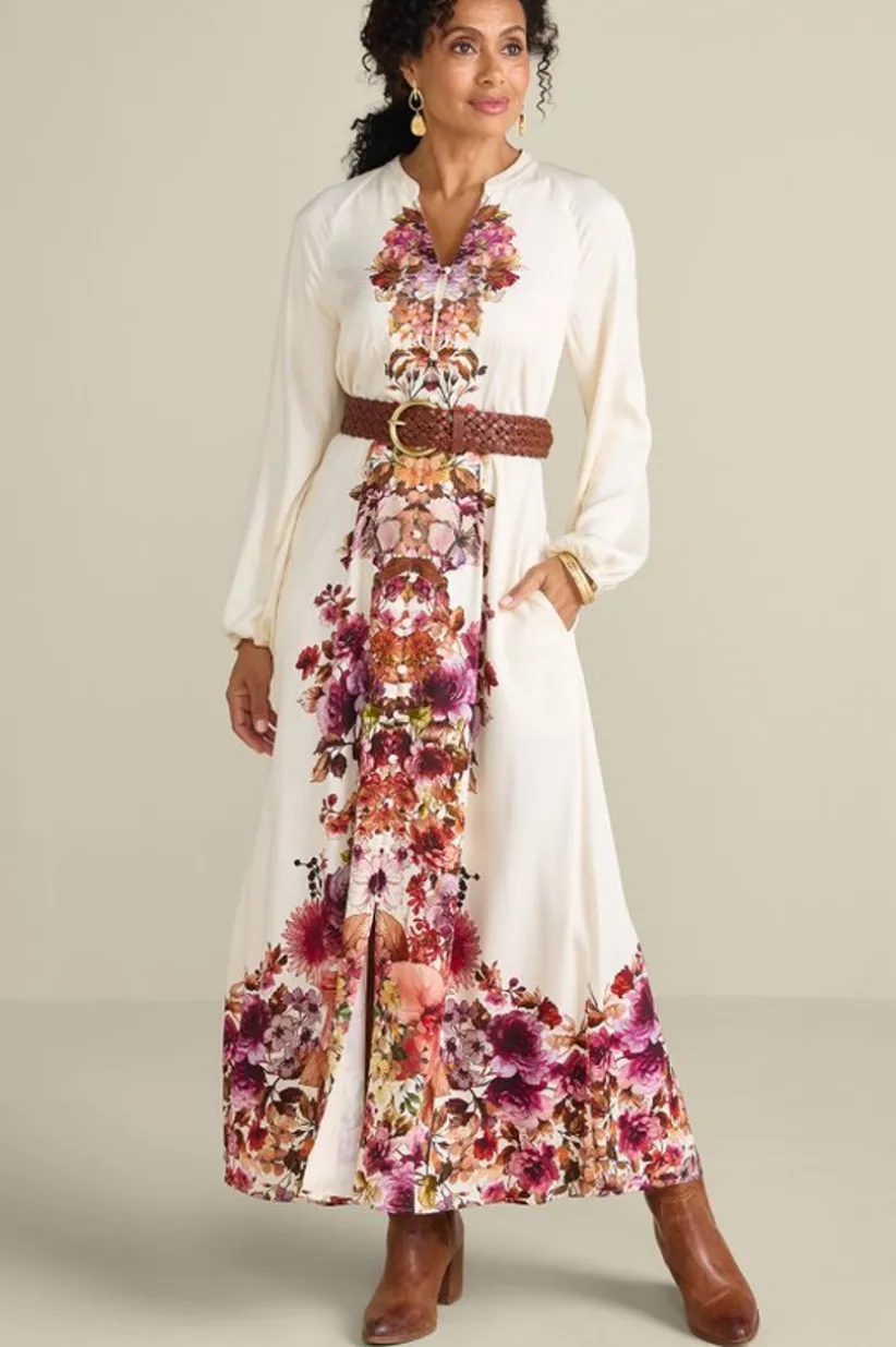 Soft Surroundings Paulette Shirtdress MultiFloral Hot