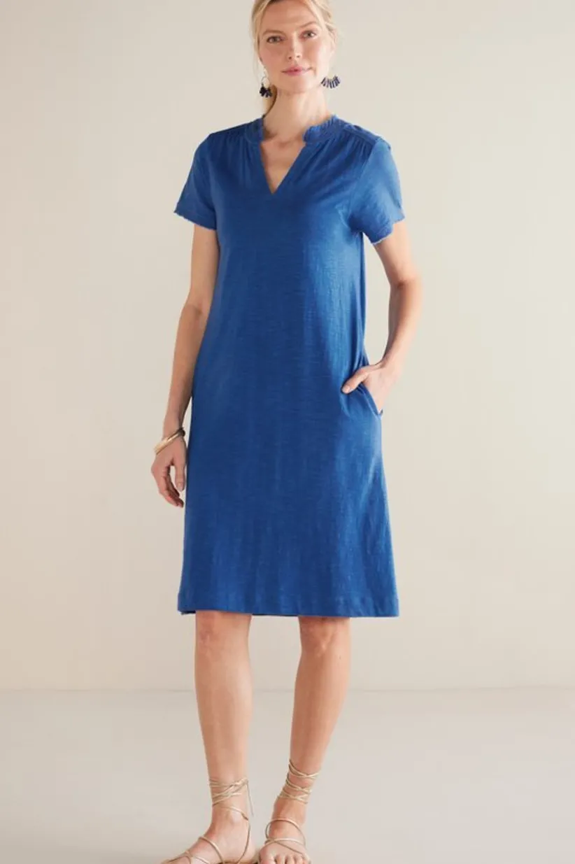 Soft Surroundings Presley Short Dress Sapphire Sale