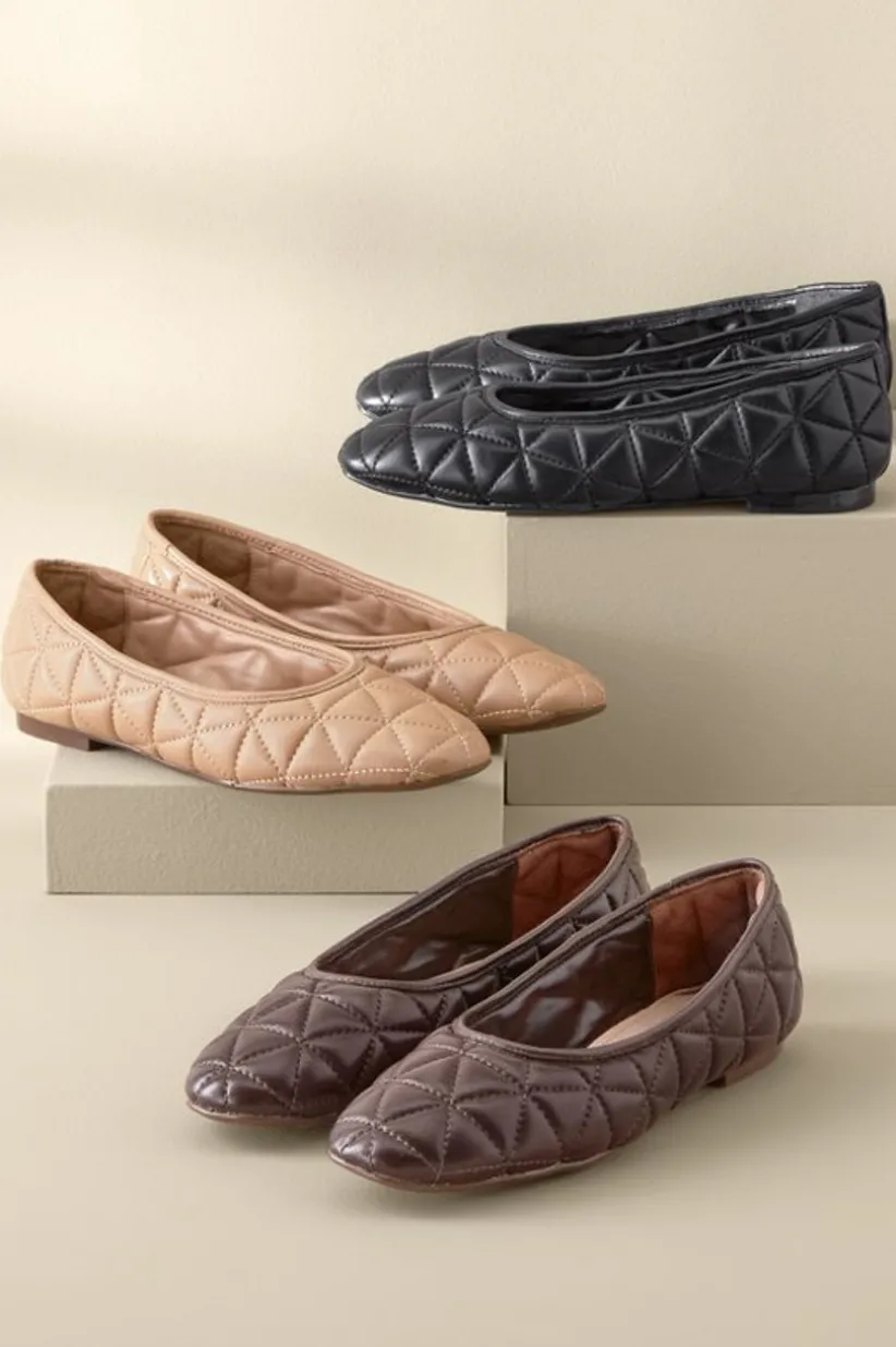 Soft Surroundings Schutz Arissa Quilted Ballet Flat Online