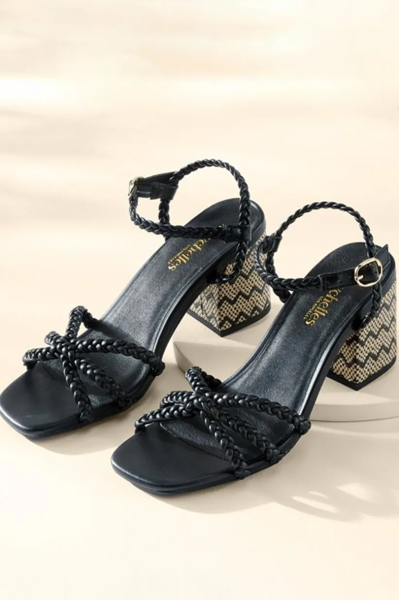 Soft Surroundings Seychelles Cater To You Sandal Black Cheap