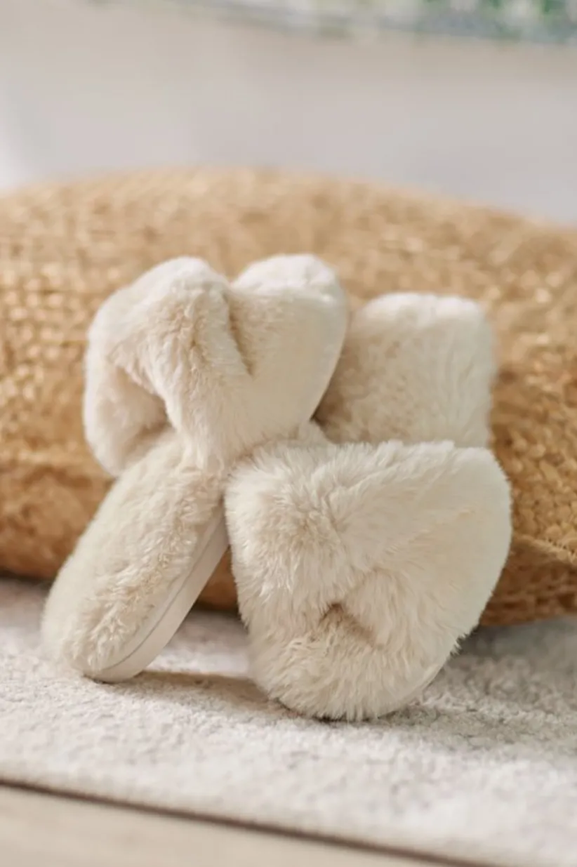 Soft Surroundings Shiraleah Stowe Slippers Ivory Shop