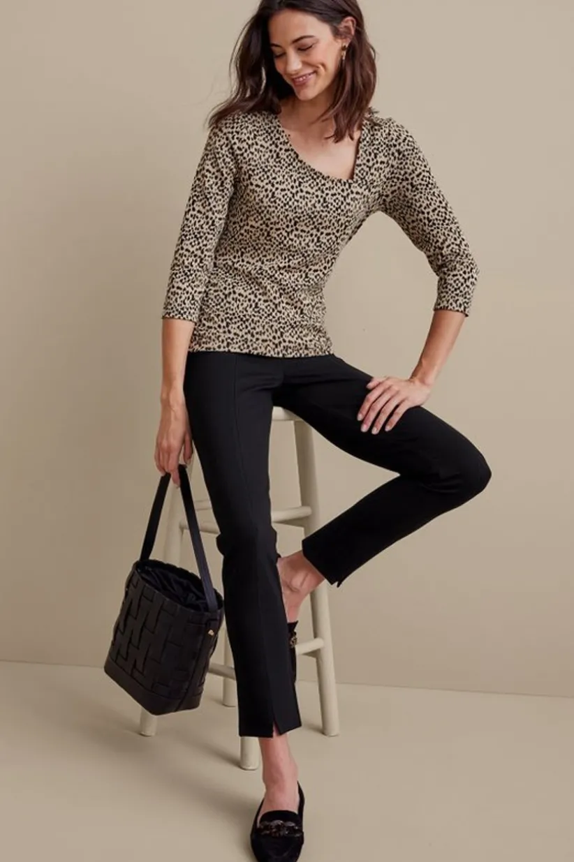 Soft Surroundings Soft Essential Ponte Slim Ankle Pants Best