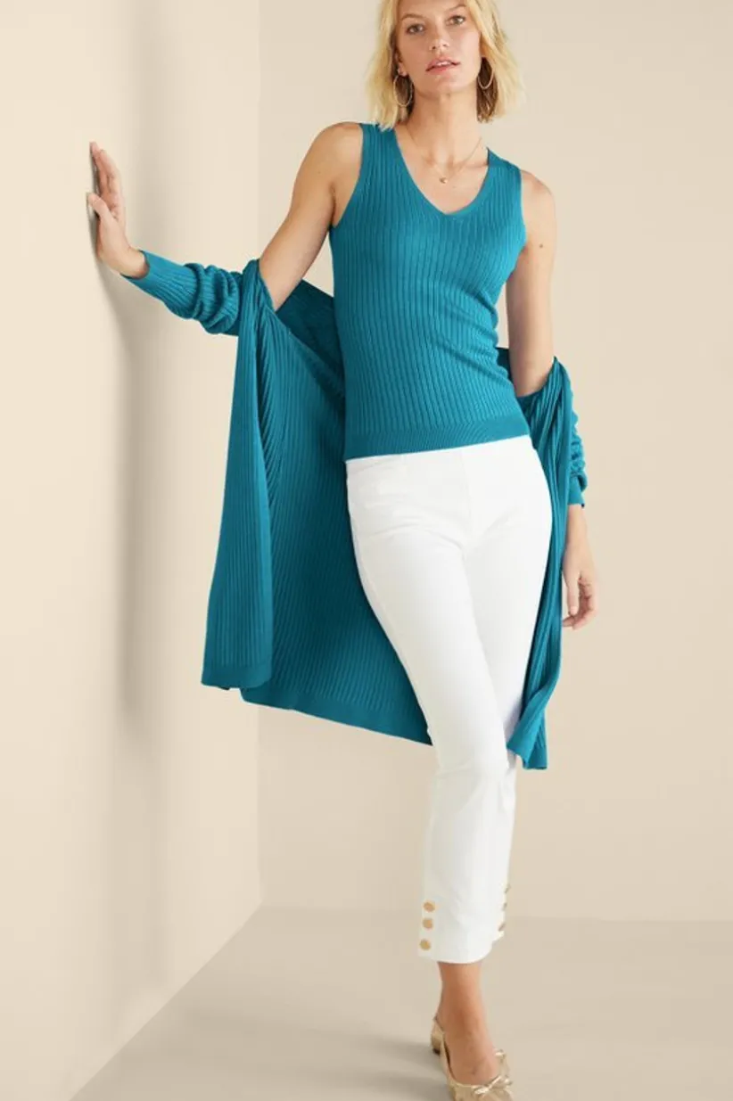 Soft Surroundings Soft Essential Ribbed Sweater Tank Cheap