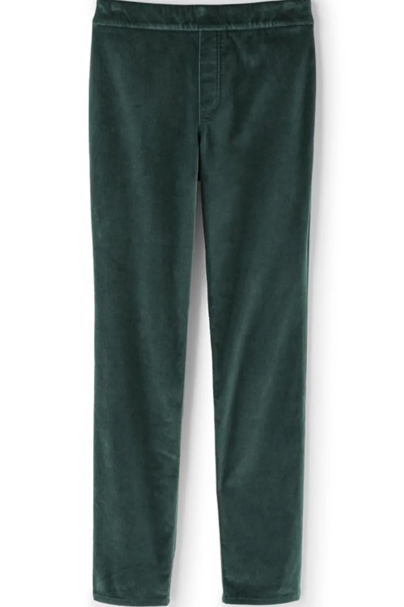 Soft Surroundings Sutton Velveteen Pull-On Slim Leg Pants Cheap