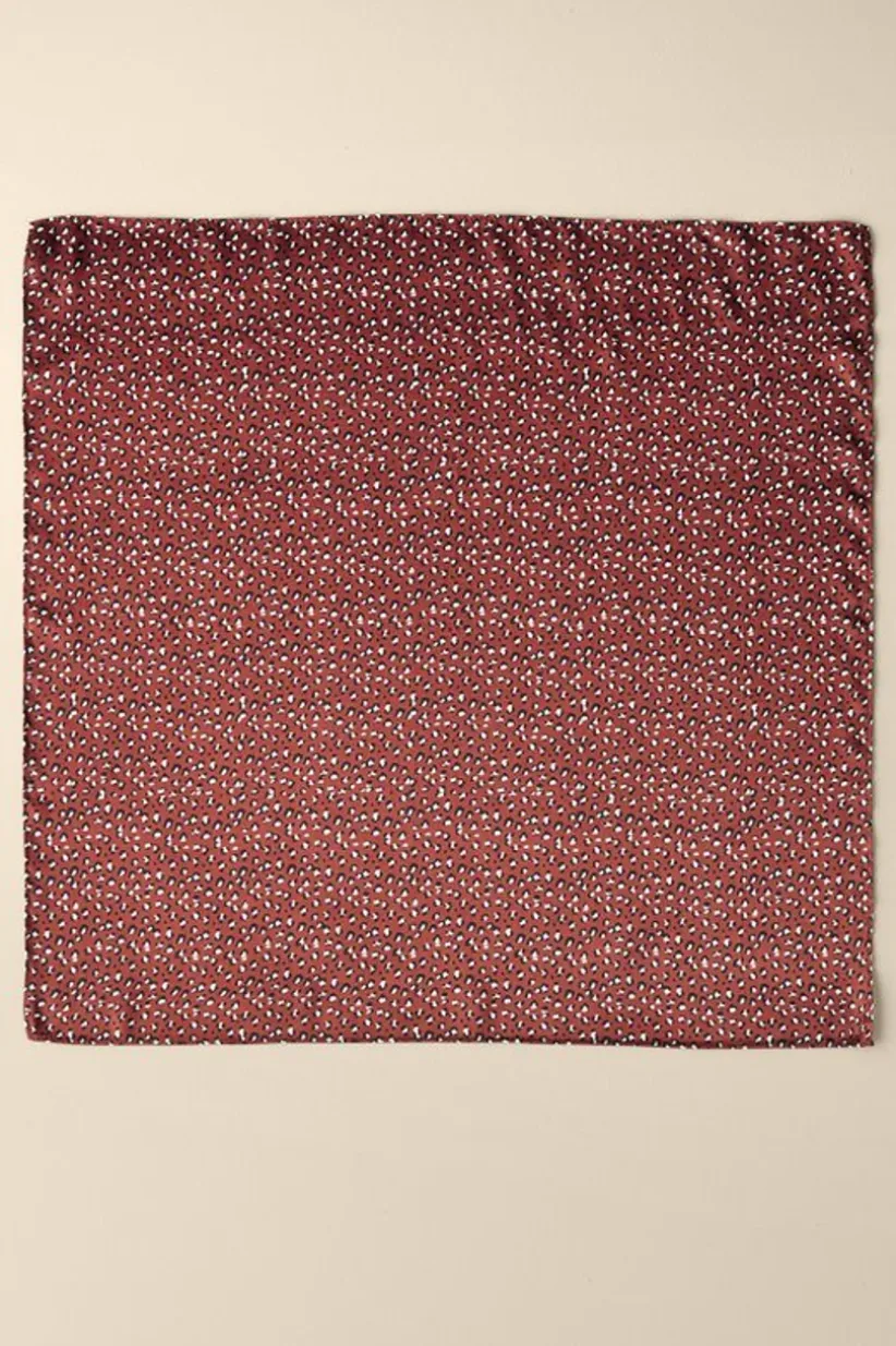 Soft Surroundings Sylvia Silk Square Scarf RustMulti Flash Sale