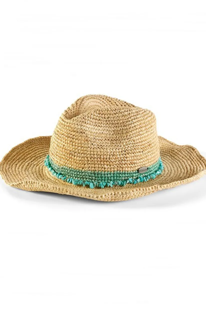 Soft Surroundings Tahitian Cowboy Hat Turquoise Best