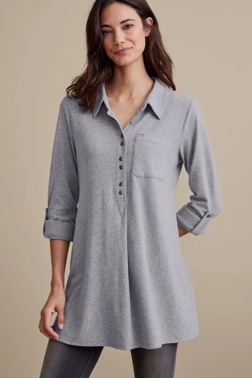 Soft Surroundings Take It Easy Top MediumHeatherGrey Shop