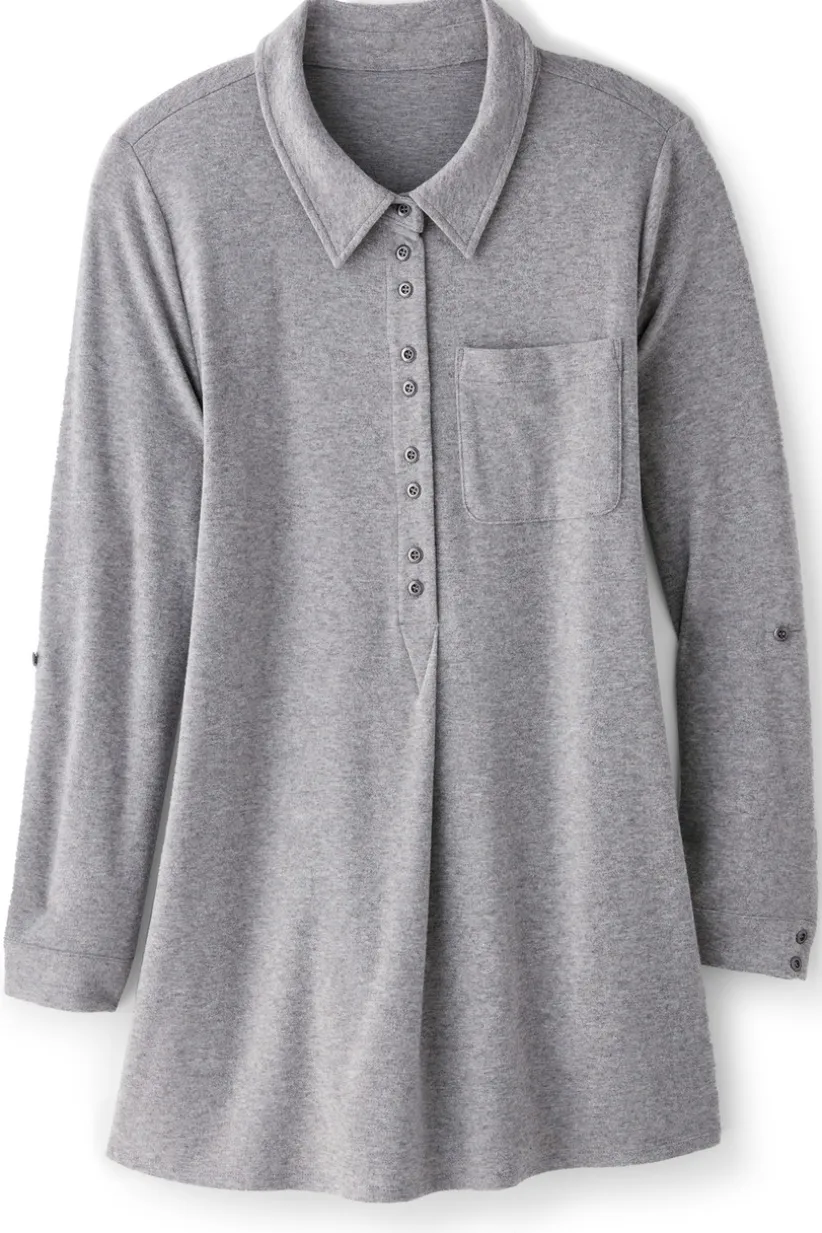 Soft Surroundings Take It Easy Top MediumHeatherGrey Shop